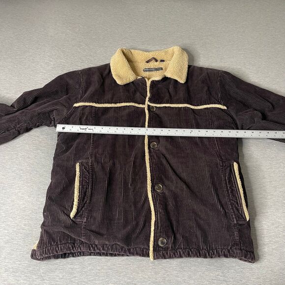 Perry Ellis Portfolio Men's Vintage Corduroy Fleece Lined Coat Jacket - Picture 5 of 12